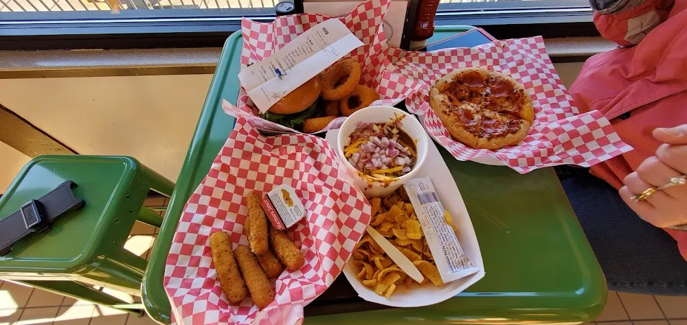 Chili Cheese Sticks Burger And